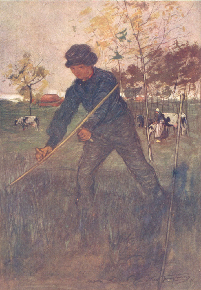 NETHERLANDS. North Brabant. The Mower 1904 old antique vintage print picture